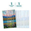 Load image into Gallery viewer, The cover and inside of Tree-Free’s Hope Springs Eternal card, along with the following text: “1 greeting card, 1 matching envelope”