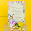 Load image into Gallery viewer, Lifestyle image(s) featuring Tree-Free’s Hope Blooms card