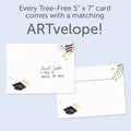 Load image into Gallery viewer, The envelope for Tree-Free’s You Did It card, along with the following text: “Every Tree-Free 5x7 card comes with a matching ARTvelope!”