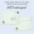 Load image into Gallery viewer, The envelope for Tree-Free’s Muffin Compares To You card, along with the following text: “Every Tree-Free 5x7 card comes with a matching ARTvelope!”