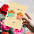Load image into Gallery viewer, Lifestyle image(s) featuring Tree-Free’s Muffin Compares To You card