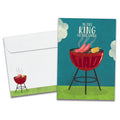 Load image into Gallery viewer, The cover of Tree-Free's King of the Grill card, along with its matching envelope.