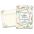 Load image into Gallery viewer, The cover of Tree-Free's Sending Sunlight card, along with its matching envelope.