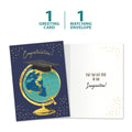 Load image into Gallery viewer, The cover and inside of Tree-Free’s Limitless World card, along with the following text: “1 greeting card, 1 matching envelope”