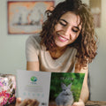 Load image into Gallery viewer, Lifestyle image(s) featuring Tree-Free’s Gray Bunny card
