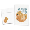 Load image into Gallery viewer, The cover of Tree-Free's One Smart Cookie card, along with its matching envelope.
