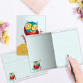 Load image into Gallery viewer, The inside of Tree-Free’s Teacher Definition card, with the cover and envelope in the background.