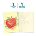 Load image into Gallery viewer, The cover and inside of Tree-Free’s You Inspire card, along with the following text: “1 greeting card, 1 matching envelope”
