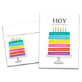 Load image into Gallery viewer, The cover of Tree-Free's Cumpleanos Cake card, along with its matching envelope.