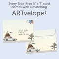 Load image into Gallery viewer, The envelope for Tree-Free’s My Favorite Memories card, along with the following text: “Every Tree-Free 5x7 card comes with a matching ARTvelope!”