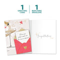 Load image into Gallery viewer, The cover and inside of Tree-Free’s Time to Celebrate card, along with the following text: “1 greeting card, 1 matching envelope”