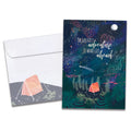 Load image into Gallery viewer, The cover of Tree-Free's The Greatest Adventure card, along with its matching envelope.