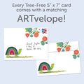 Load image into Gallery viewer, The envelope for Tree-Free’s Your Own Pace card, along with the following text: “Every Tree-Free 5x7 card comes with a matching ARTvelope!”
