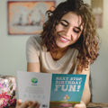 Load image into Gallery viewer, Lifestyle image(s) featuring Tree-Free’s Next Stop card