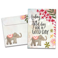Load image into Gallery viewer, The cover of Tree-Free's Good Day Today card, along with its matching envelope.