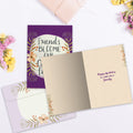Load image into Gallery viewer, The inside of Tree-Free’s Chosen Family card, with the cover and envelope in the background.