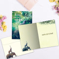Load image into Gallery viewer, The inside of Tree-Free’s Wish Big card, with the cover and envelope in the background.