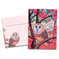 Load image into Gallery viewer, The cover of Tree-Free's Always Owl card, along with its matching envelope.