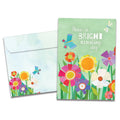 Load image into Gallery viewer, The cover of Tree-Free's Bright Sunshiny Day card, along with its matching envelope.