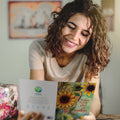Load image into Gallery viewer, Lifestyle image(s) featuring Tree-Free’s Thankful Sunshine card