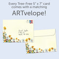 Load image into Gallery viewer, The envelope for Tree-Free’s Ridiculously Amazing Day card, along with the following text: “Every Tree-Free 5x7 card comes with a matching ARTvelope!”