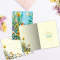 Load image into Gallery viewer, The inside of Tree-Free’s Ridiculously Amazing Day card, with the cover and envelope in the background.