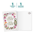 Load image into Gallery viewer, The cover and inside of Tree-Free’s Courage Means card, along with the following text: “1 greeting card, 1 matching envelope”