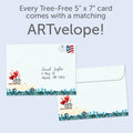 Load image into Gallery viewer, The envelope for Tree-Free’s Truckloads of Love card, along with the following text: “Every Tree-Free 5x7 card comes with a matching ARTvelope!”