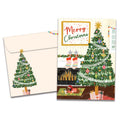 Load image into Gallery viewer, The cover of Tree-Free's Warmth This Season card, along with its matching envelope.