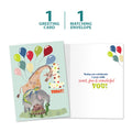 Load image into Gallery viewer, The cover and inside of Tree-Free’s Wonderful 1 card, along with the following text: “1 greeting card, 1 matching envelope”