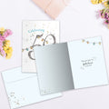 Load image into Gallery viewer, The inside of Tree-Free’s Fabulous 50 card, with the cover and envelope in the background.