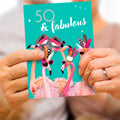 Load image into Gallery viewer, Lifestyle image(s) featuring Tree-Free's 50 and Fabulous card
