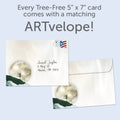 Load image into Gallery viewer, The envelope for Tree-Free’s Moon Child card, along with the following text: “Every Tree-Free 5x7 card comes with a matching ARTvelope!”