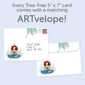Load image into Gallery viewer, The envelope for Tree-Free’s In This Moment card, along with the following text: “Every Tree-Free 5x7 card comes with a matching ARTvelope!”
