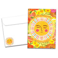 Load image into Gallery viewer, The cover of Tree-Free's Grateful Sun card, along with its matching envelope.