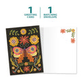 Load image into Gallery viewer, The cover and inside of Tree-Free’s Beautiful Change card, along with the following text: “1 greeting card, 1 matching envelope”