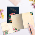 Load image into Gallery viewer, The inside of Tree-Free’s Colorful Kindness card, with the cover and envelope in the background.