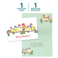 Load image into Gallery viewer, The cover and inside of Tree-Free’s Bird Togetherness card, along with the following text: “1 greeting card, 1 matching envelope”