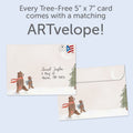 Load image into Gallery viewer, The envelope for Tree-Free’s Unforgettable Bears card, along with the following text: “Every Tree-Free 5x7 card comes with a matching ARTvelope!”