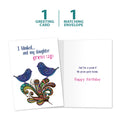 Load image into Gallery viewer, The cover and inside of Tree-Free’s Blink and Grow Daughter card, along with the following text: “1 greeting card, 1 matching envelope”