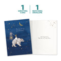Load image into Gallery viewer, The cover and inside of Tree-Free’s Brave Strong Bear card, along with the following text: “1 greeting card, 1 matching envelope”