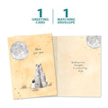 Load image into Gallery viewer, The cover and inside of Tree-Free’s Comforting Bear card, along with the following text: “1 greeting card, 1 matching envelope”