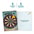 Load image into Gallery viewer, The cover and inside of Tree-Free’s Nailed It card, along with the following text: “1 greeting card, 1 matching envelope”