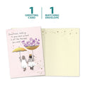 Load image into Gallery viewer, The cover and inside of Tree-Free’s Wonderful Umbrellas card, along with the following text: “1 greeting card, 1 matching envelope”