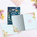 Load image into Gallery viewer, The inside of Tree-Free’s Little and Fierce Daughter card, with the cover and envelope in the background.