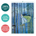 Load image into Gallery viewer, The cover of Tree-Free’s Best Witches card with lines demonstrating its 5x7 dimensions, along with the following text: “100% PCW recycled paper, proudly made in the USA, sustainably printed on extra-thick card stock”