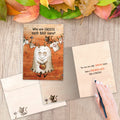 Load image into Gallery viewer, The inside of Tree-Free’s Faboolous card, with the cover and envelope in the background.