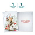 Load image into Gallery viewer, The cover and inside of Tree-Free’s Piled Wild Watercolor card, along with the following text: “1 greeting card, 1 matching envelope”