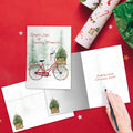 Load image into Gallery viewer, The inside of Tree-Free’s Simple Joys card, with the cover and envelope in the background.