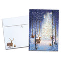 Load image into Gallery viewer, The cover of Tree-Free's Oh Holy Night card, along with its matching envelope.